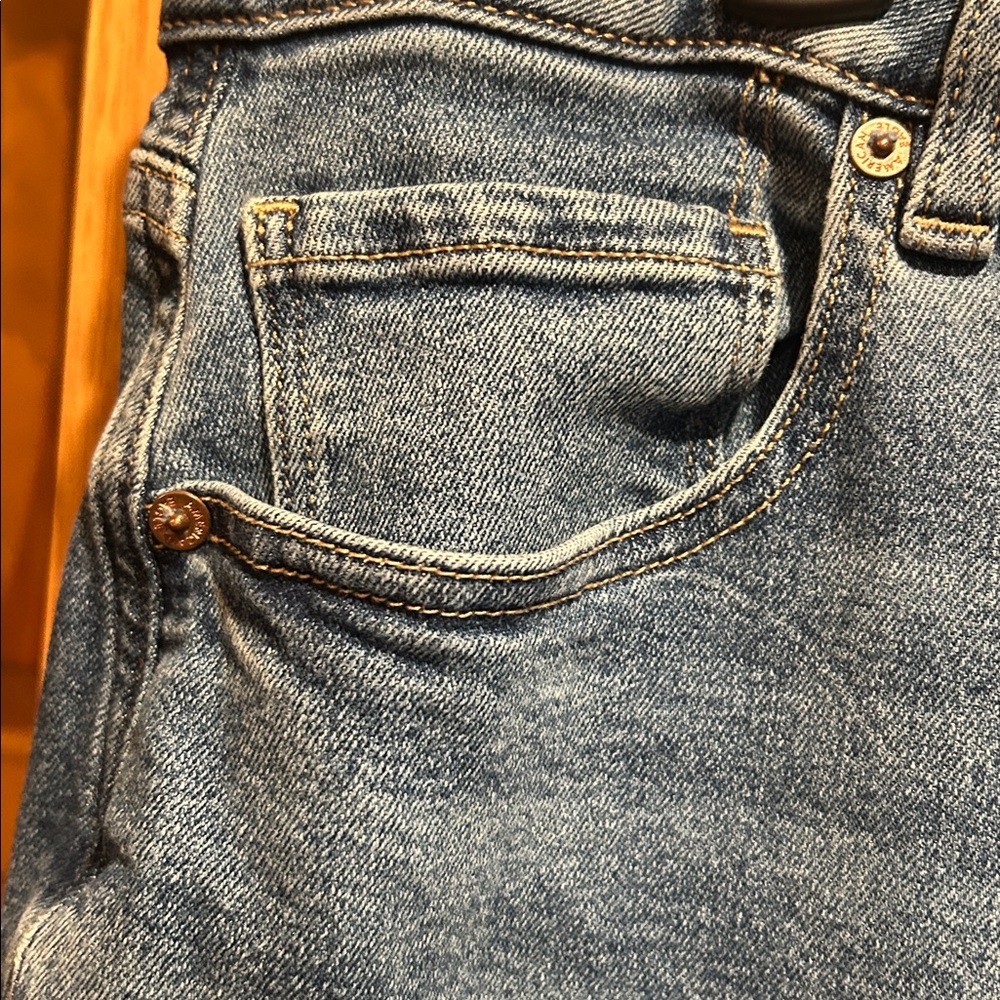 AE stretch jeans high waisted ankle straight jean. - Picture 3 of 8
